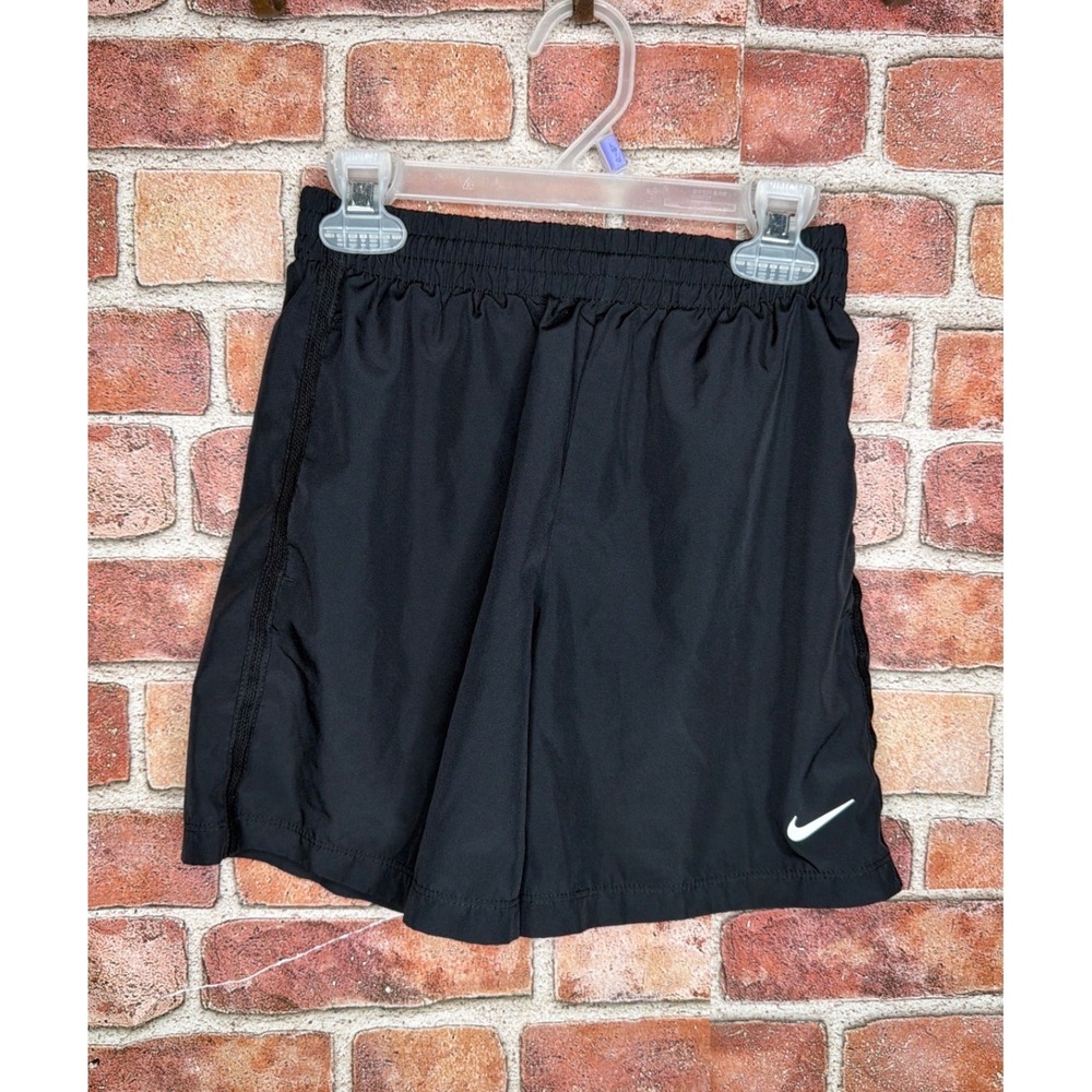 Nike Dri-FIT‎ Boys Shorts Black Athletic Running Gym Training Size S Pockets